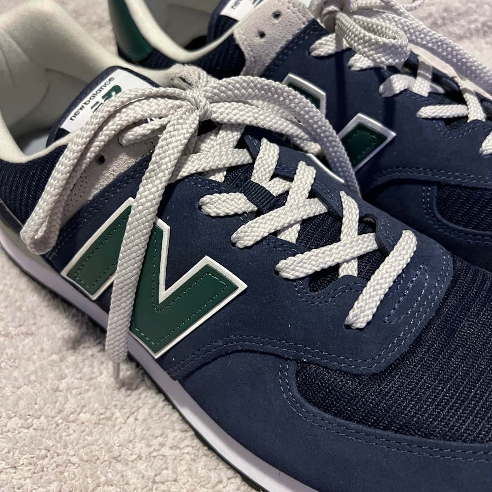 NEW Balance 574 Men's Blue and Green Sneakers